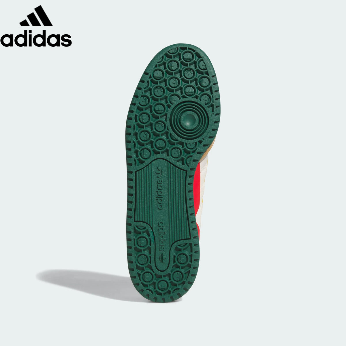 adidas Originals Forum Low Men's Sneakers – Off White with Green, Yellow & Red Stripes