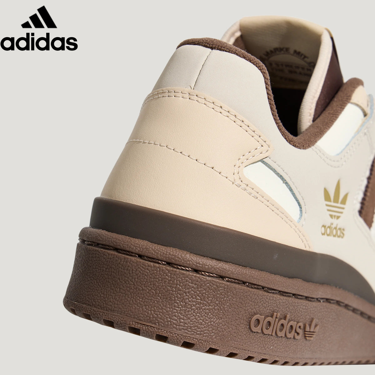adidas Originals Forum Low Men's Sneakers "Cream Beige Dark Brown Stripes"