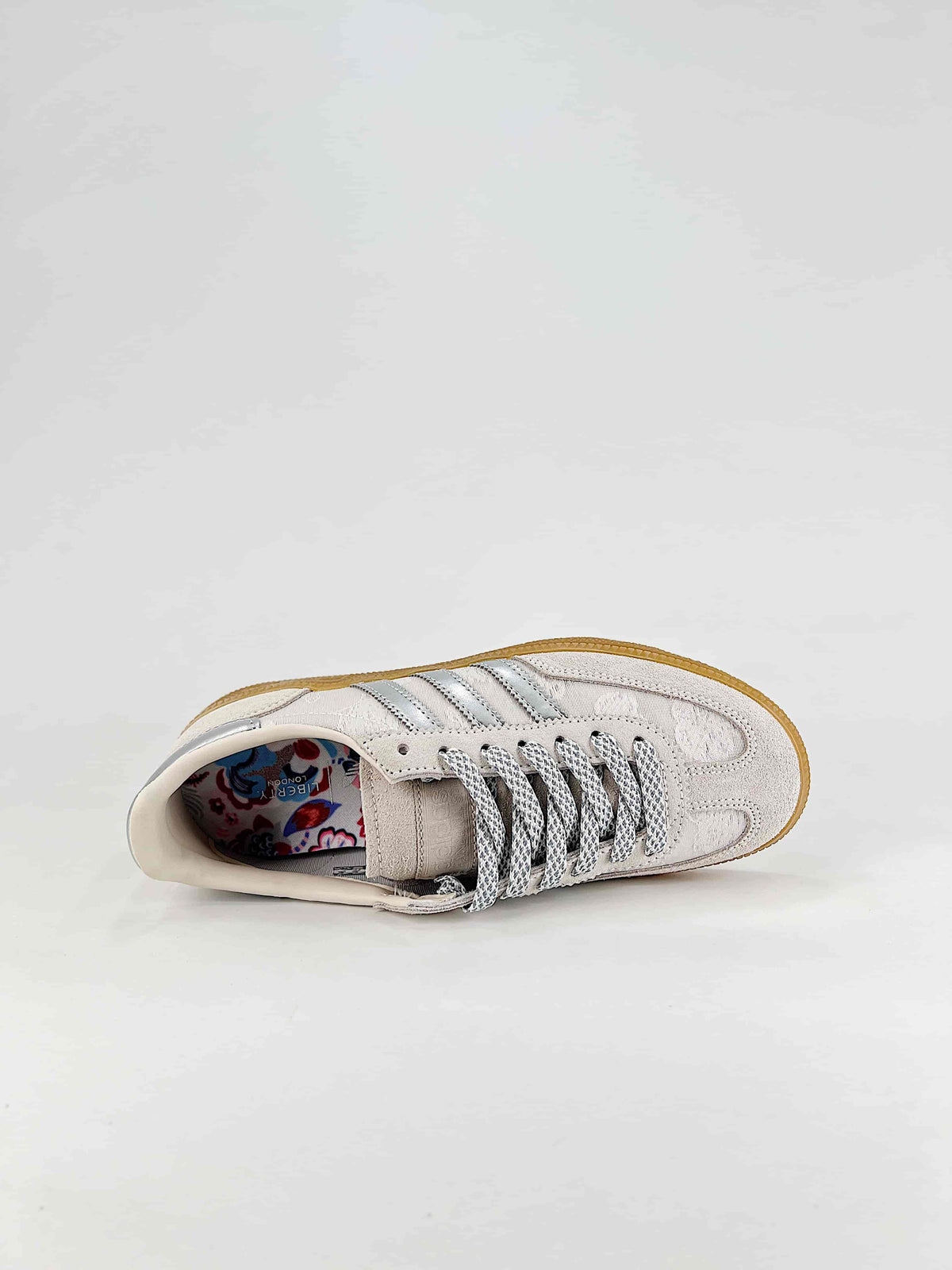 Adidas Handball Spezial x Liberty London "Cream White Floral Silver" Sneakers-Adidas Women's Shoe Sale / Men's Shoe Sale