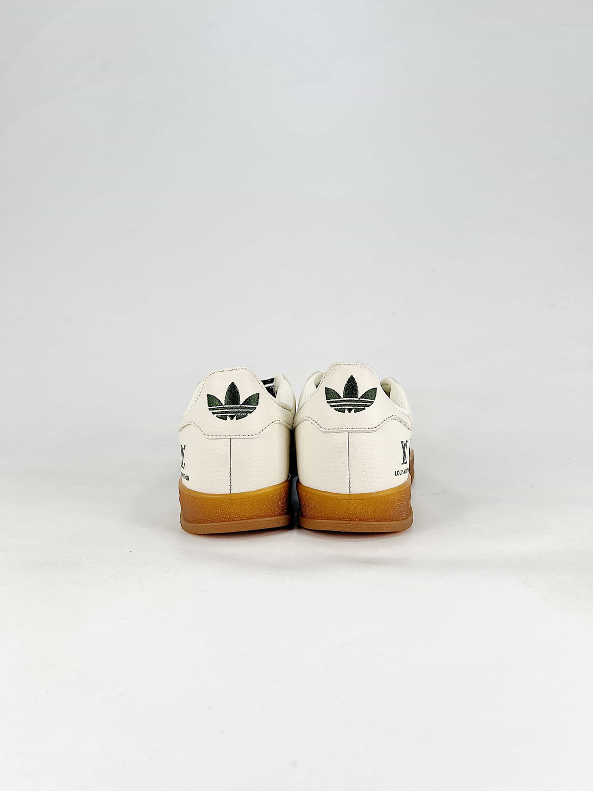 Adidas Gazelle Indoor x Louis Vuitton "Off White Dark Green Gum"-Classic sneakers,Adidas Women's Shoe Sale / Men's Shoe Sale