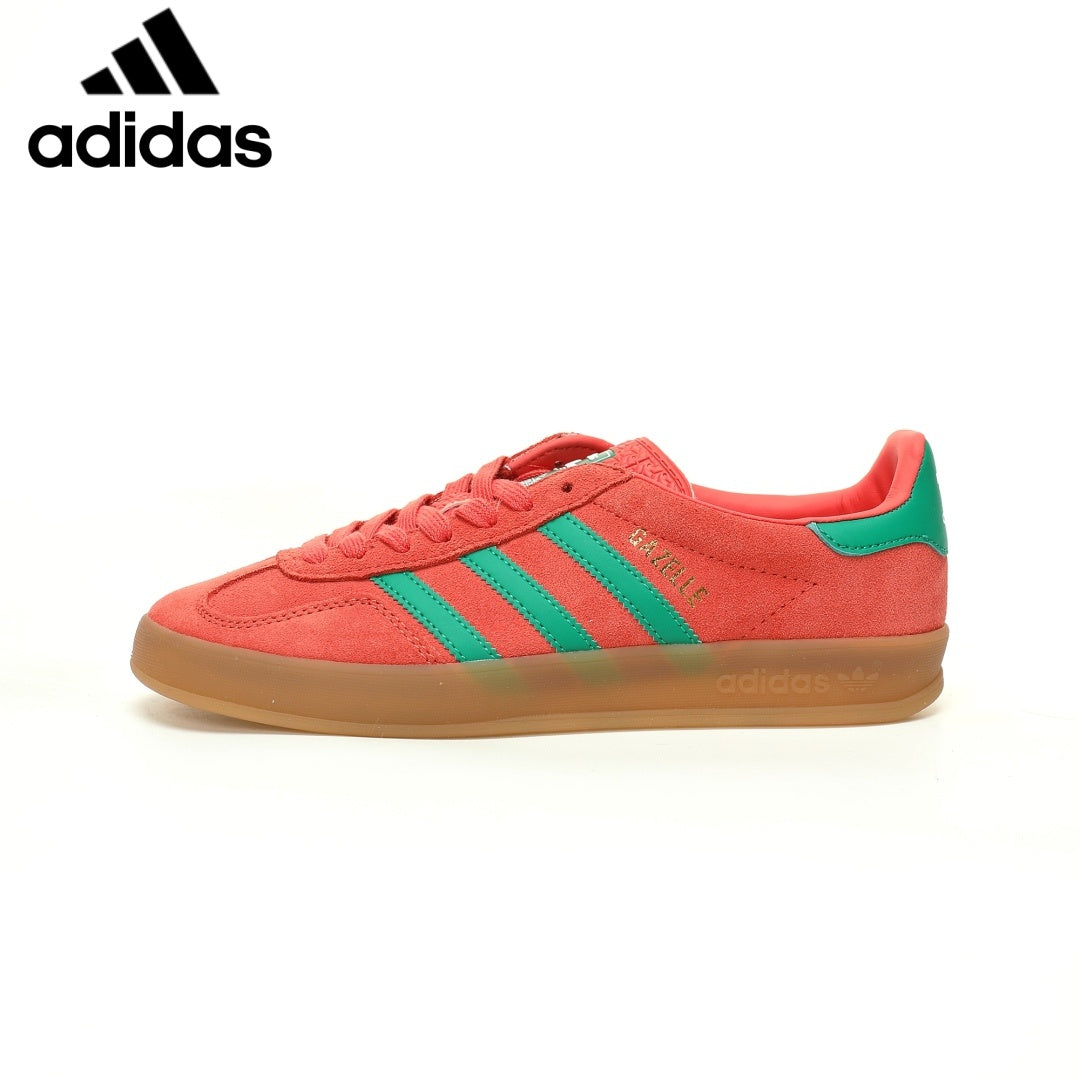 adidas Gazelle Indoor Sneakers – Red / Green-ShoesClassic sneakers，Adidas Women's Shoe Sale / Men's Shoe Sale