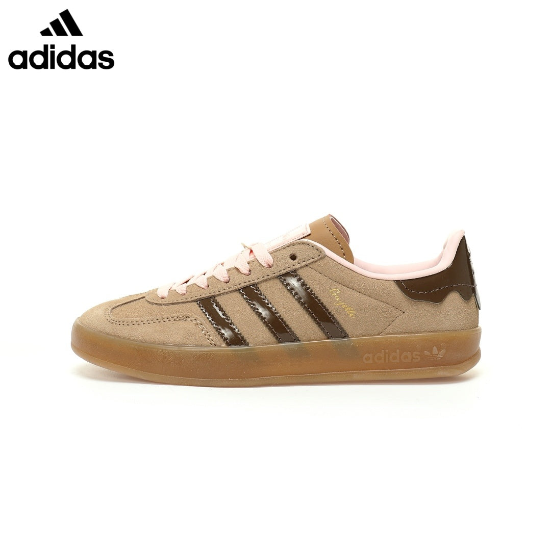 adidas Gazelle Indoor "Cardboard Brown Sandy Pink Gum" Women Sneakers-Adidas Women's Shoe Sale / Men's Shoe Sale