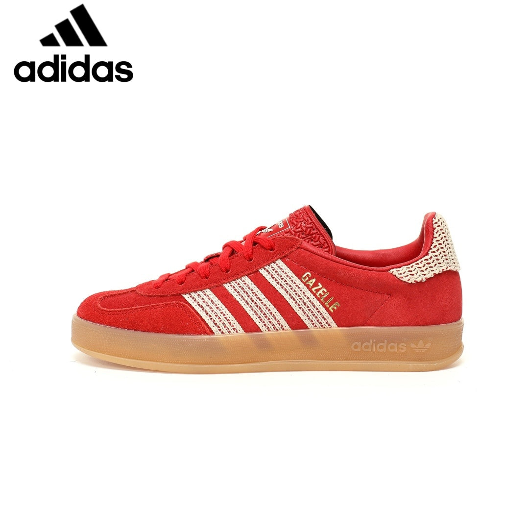 adidas Gazelle Indoor Sneakers – Red / Off White - ShoesClassic sneakers，Adidas Women's Shoe Sale / Men's Shoe Sale