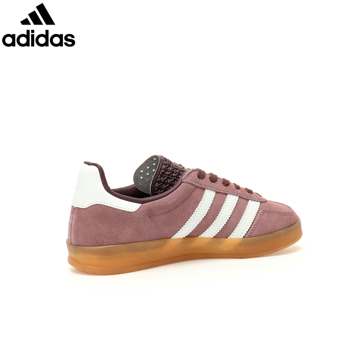 adidas Originals Gazelle Indoor W Shoes "Shadow Fig / Cloud White / Gum"Classic sneakers，Adidas Women's Shoe Sale / Men's Shoe Sale