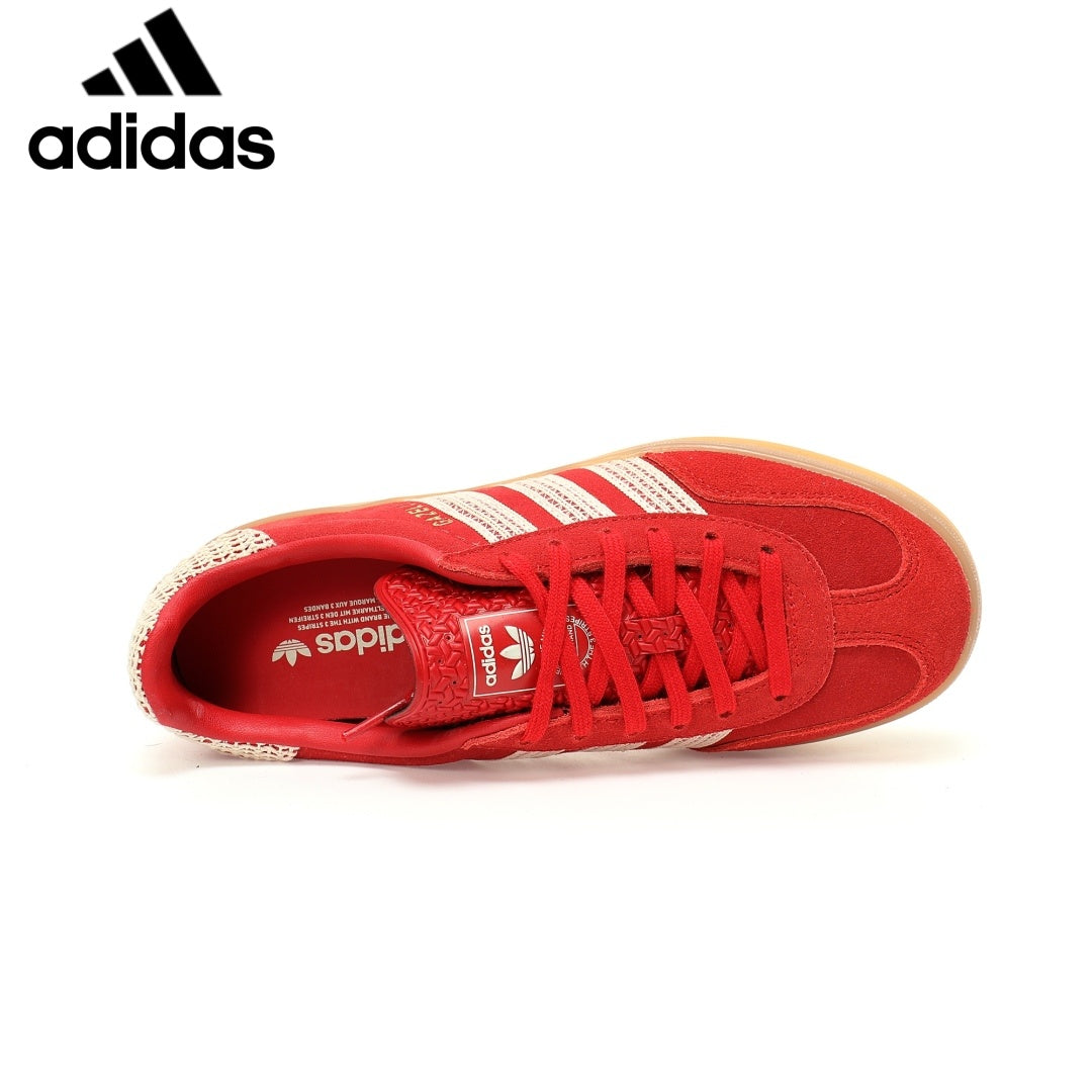 adidas Gazelle Indoor Sneakers – Red / Off White - ShoesClassic sneakers，Adidas Women's Shoe Sale / Men's Shoe Sale