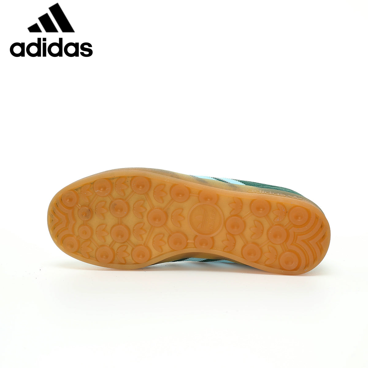 adidas Gazelle Indoor Sneakers – Dark Green / Light Blue - Adidas Women's Shoe Sale / Men's Shoe Sale