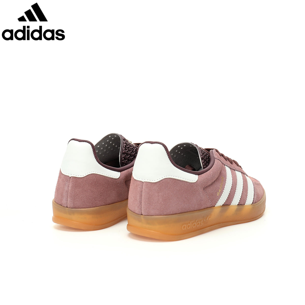 adidas Originals Gazelle Indoor W Shoes "Shadow Fig / Cloud White / Gum"Classic sneakers，Adidas Women's Shoe Sale / Men's Shoe Sale