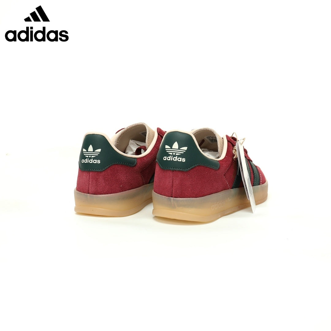 adidas Gazelle Indoor "Burgundy Green"ShoesClassic sneakers，Adidas Women's Shoe Sale / Men's Shoe Sale
