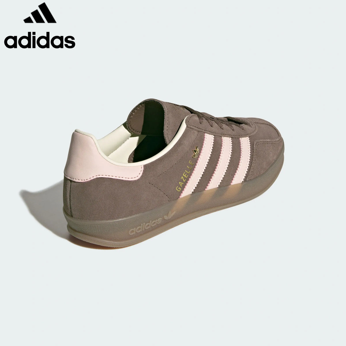 adidas Originals Gazelle Indoor Shoes "Dark Brown / Light Pink"ShoesClassic sneakers，Adidas Women's Shoe Sale / Men's Shoe Sale