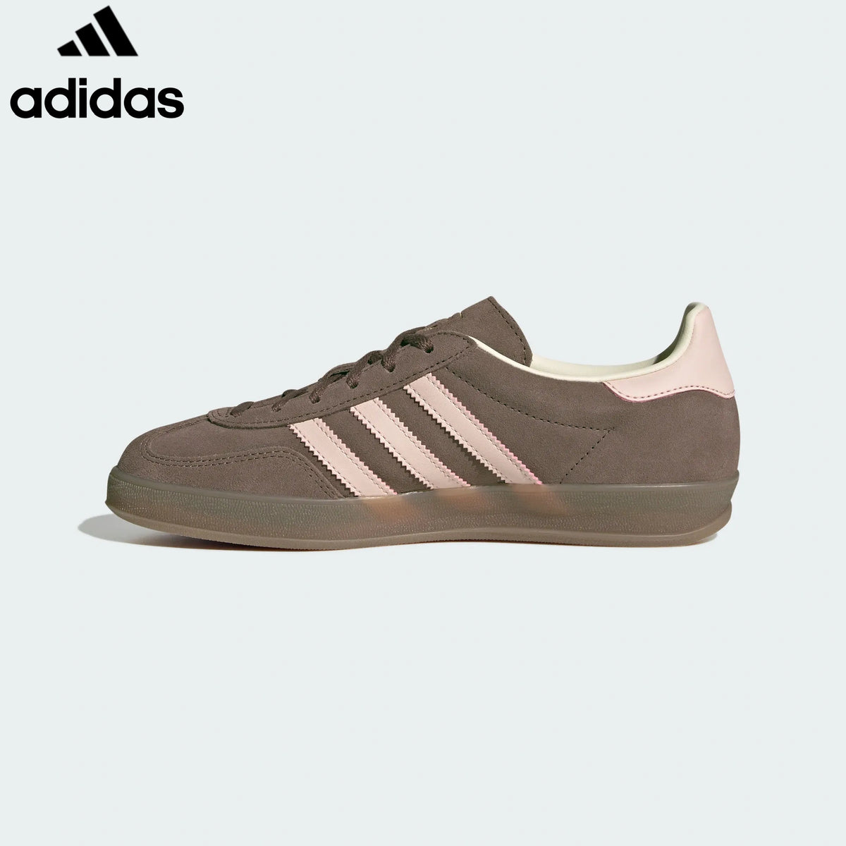 adidas Originals Gazelle Indoor Shoes "Dark Brown / Light Pink"ShoesClassic sneakers，Adidas Women's Shoe Sale / Men's Shoe Sale