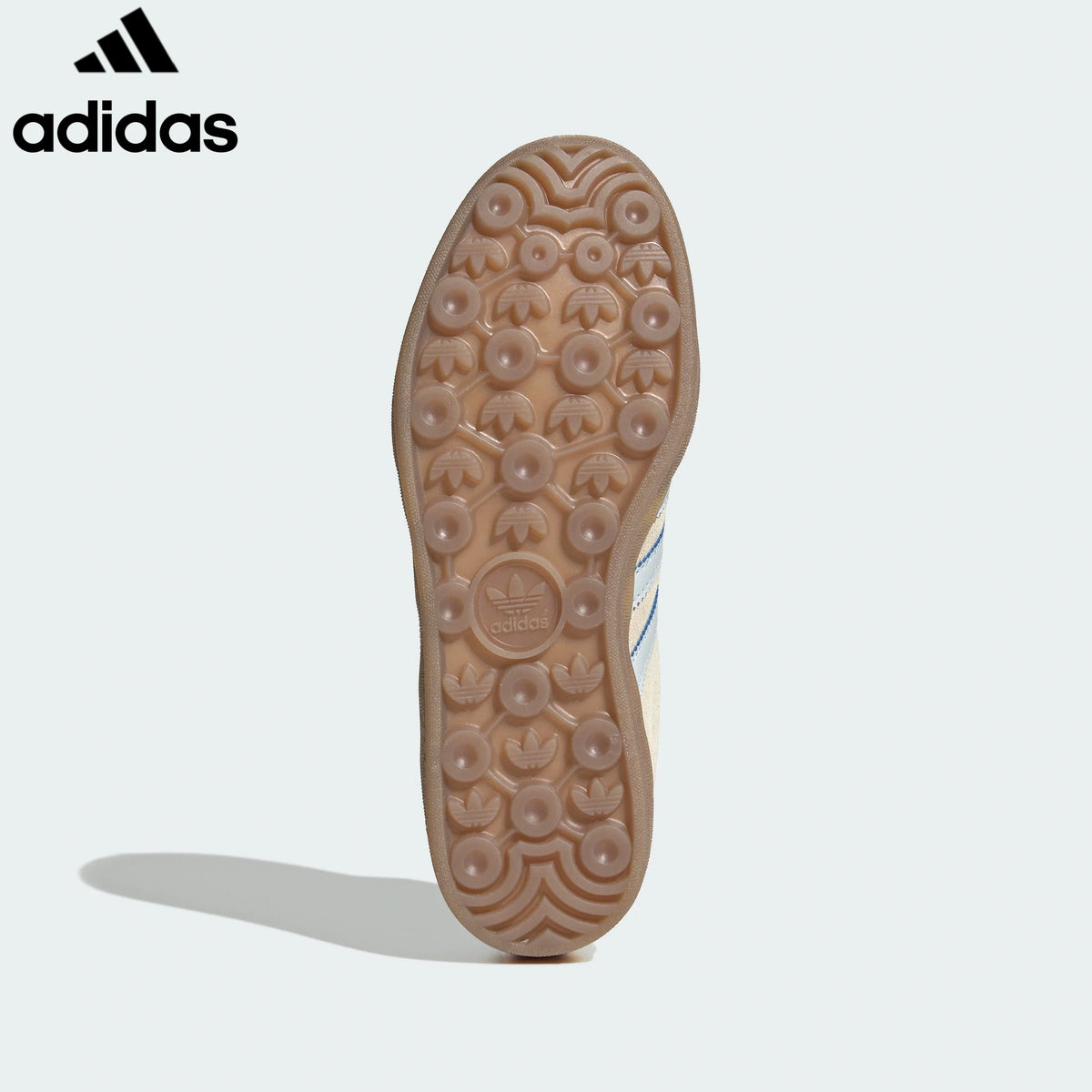 adidas Originals Gazelle Indoor Shoes "Cream White / Light Blue"ShoesClassic sneakers，Adidas Women's Shoe Sale / Men's Shoe Sale