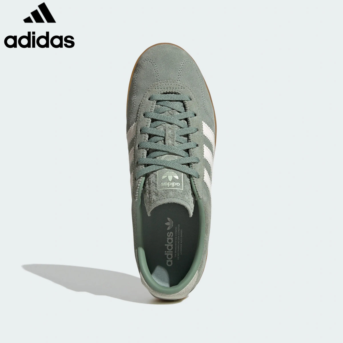 adidas Originals Gazelle Indoor Shoes "Sage Green / Off White"ShoesClassic sneakers，Adidas Women's Shoe Sale / Men's Shoe Sale