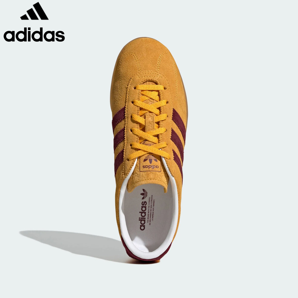 adidas Originals Gazelle Indoor Shoes "Preloved Yellow / Maroon"ShoesClassic sneakers，Adidas Women's Shoe Sale / Men's Shoe Sale