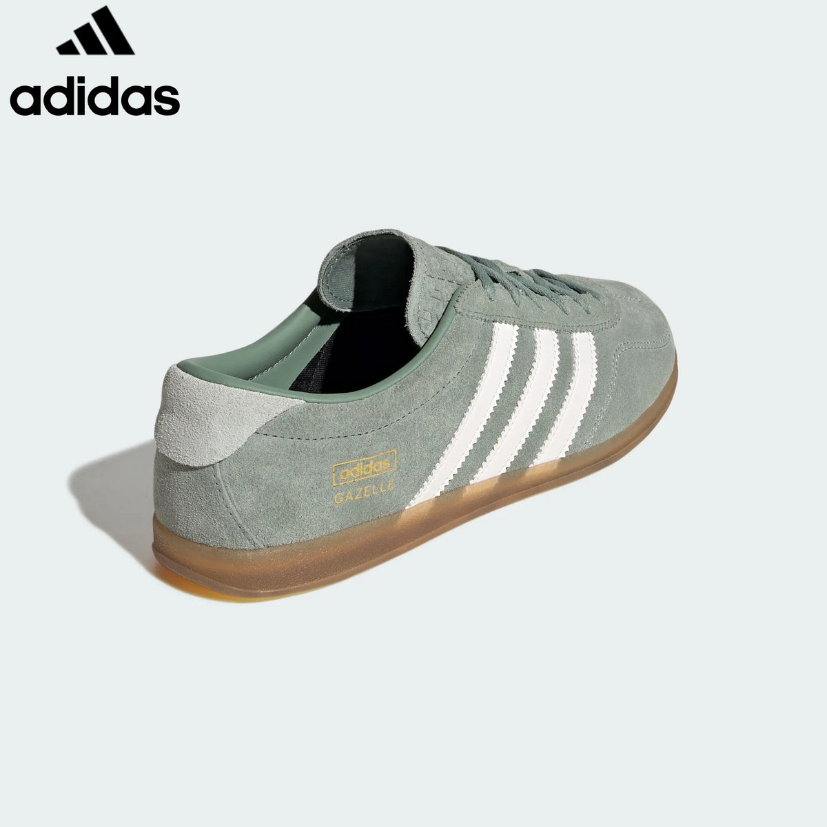 adidas Originals Gazelle Indoor Shoes "Sage Green / Off White"ShoesClassic sneakers，Adidas Women's Shoe Sale / Men's Shoe Sale