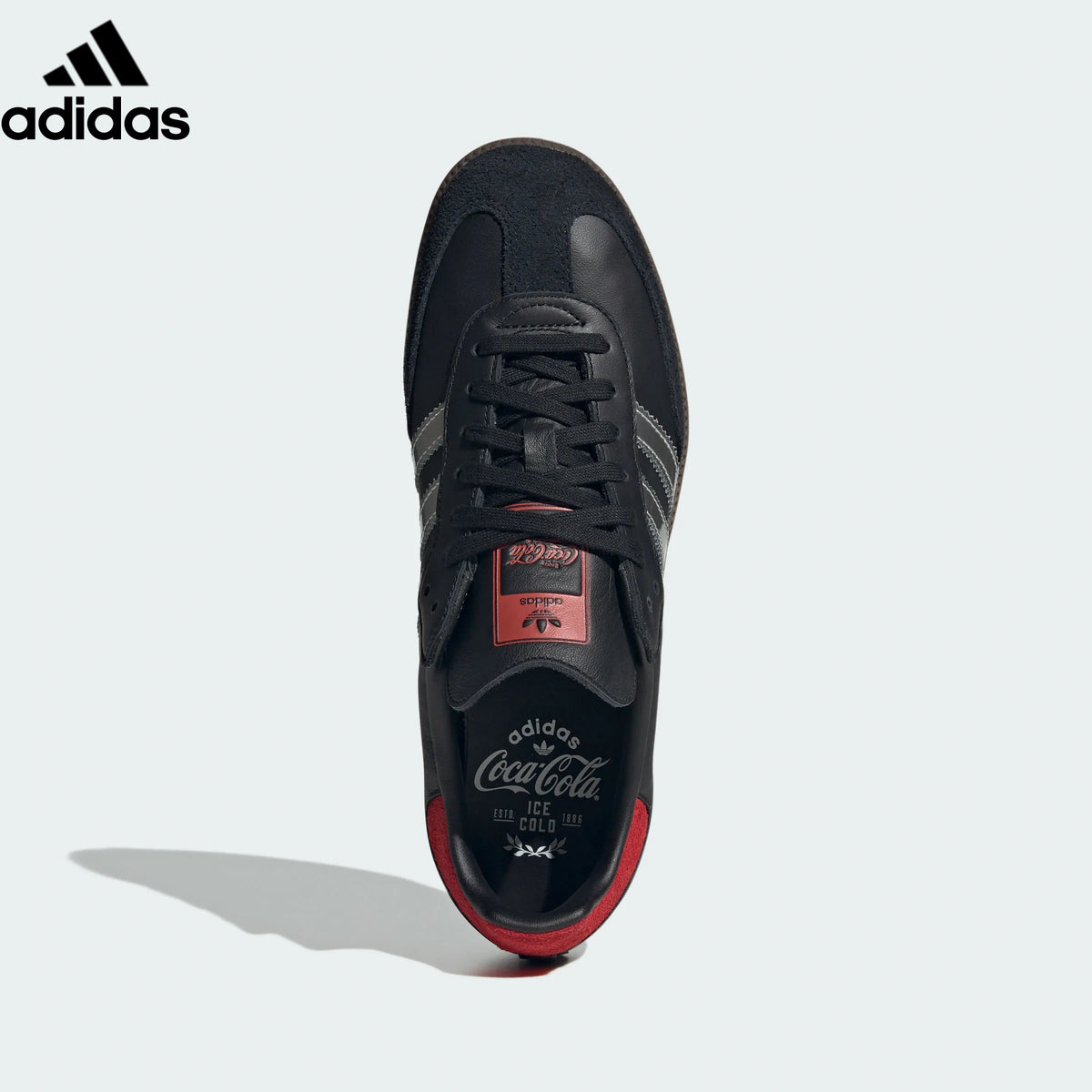 adidas Originals Samba OG Shoes "Core Black / Better Scarlet / Silver Metallic"Classic sneakers，Adidas Women's Shoe Sale / Men's Shoe Sale