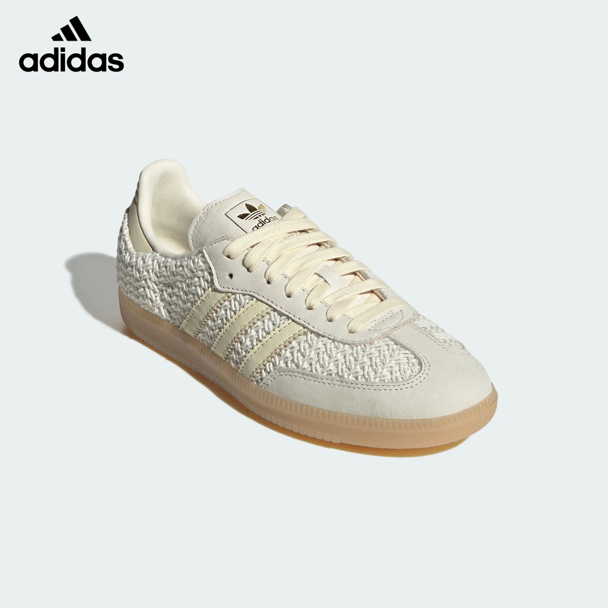 adidas Originals Samba OG Shoes "Off White / Warm Vanilla / Gum"Classic sneakers，Adidas Women's Shoe Sale / Men's Shoe Sale