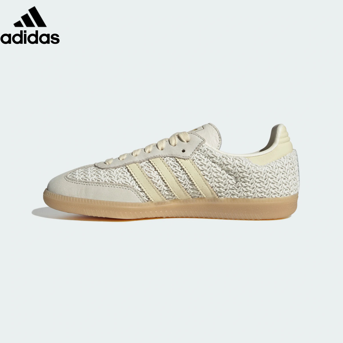 adidas Originals Samba OG Shoes "Off White / Warm Vanilla / Gum"Classic sneakers，Adidas Women's Shoe Sale / Men's Shoe Sale