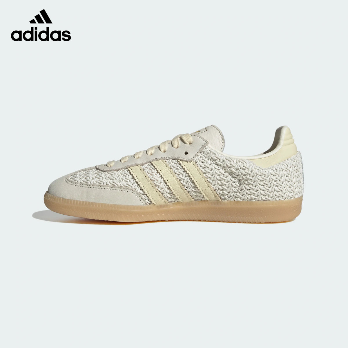 adidas Originals Samba OG Shoes "Off White / Warm Vanilla / Gum"Classic sneakers，Adidas Women's Shoe Sale / Men's Shoe Sale