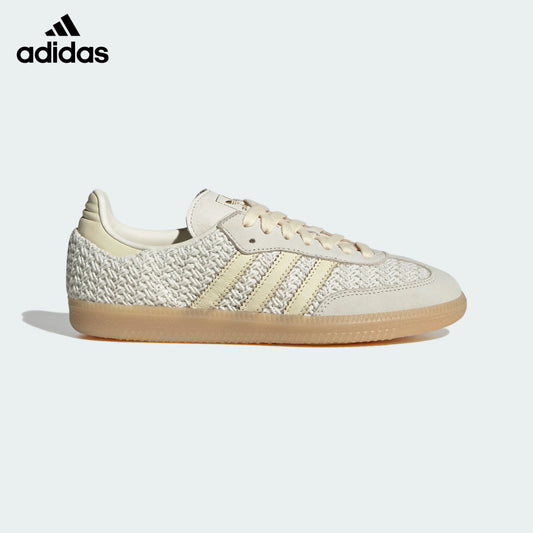 adidas Originals Samba OG Shoes "Off White / Warm Vanilla / Gum"Classic sneakers，Adidas Women's Shoe Sale / Men's Shoe Sale