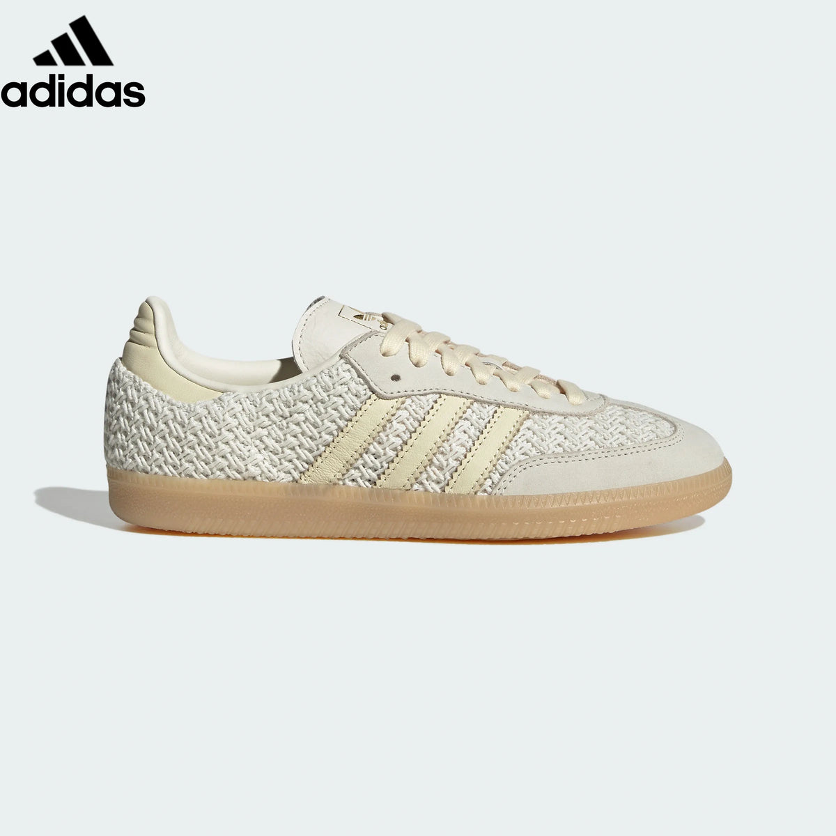 adidas Originals Samba OG Shoes "Off White / Warm Vanilla / Gum"Classic sneakers，Adidas Women's Shoe Sale / Men's Shoe Sale