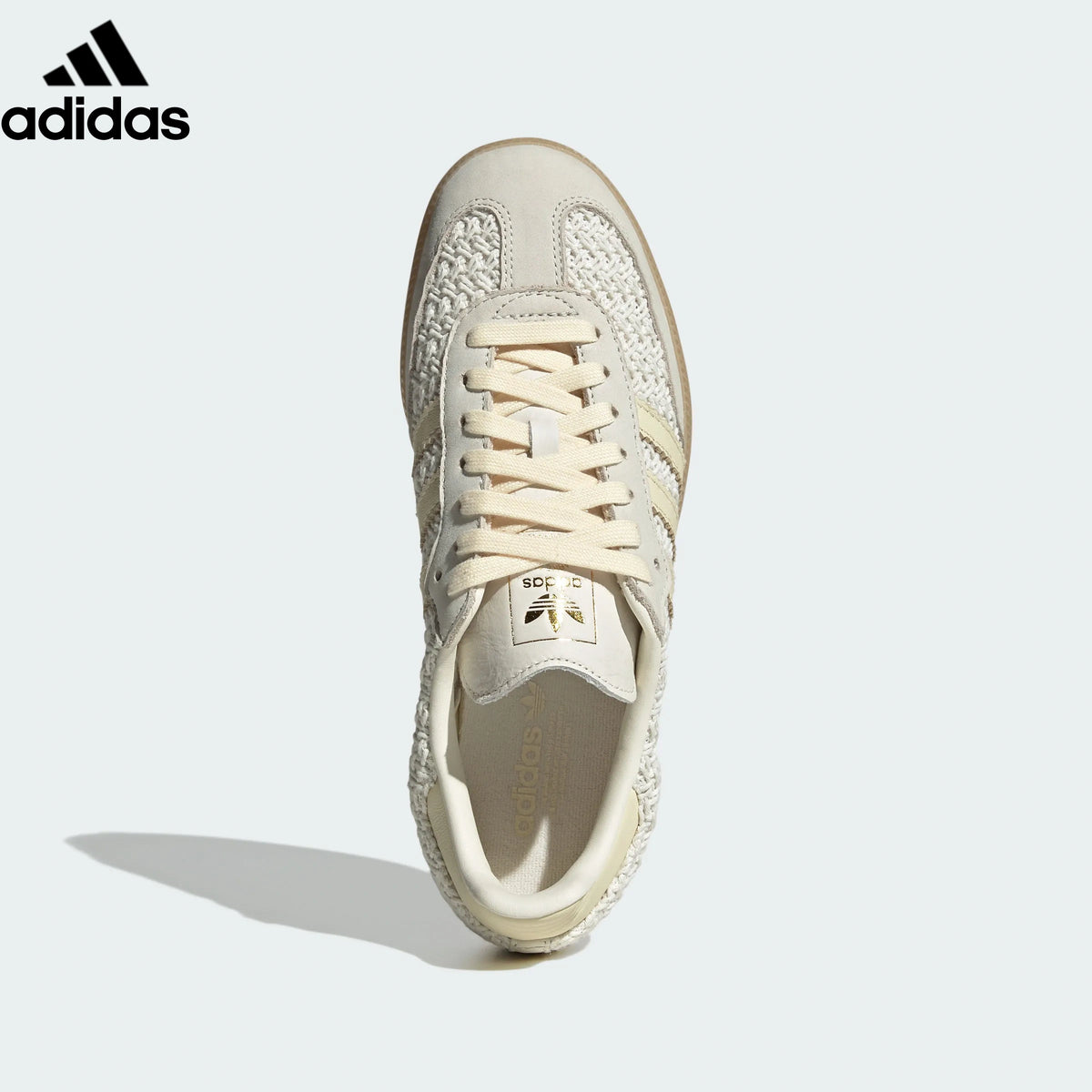 adidas Originals Samba OG Shoes "Off White / Warm Vanilla / Gum"Classic sneakers，Adidas Women's Shoe Sale / Men's Shoe Sale