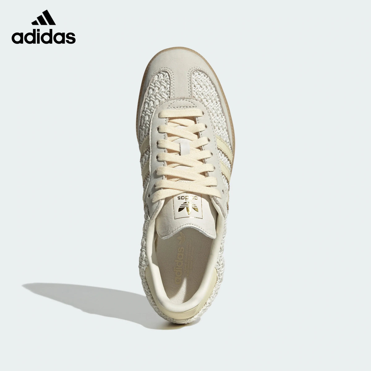 adidas Originals Samba OG Shoes "Off White / Warm Vanilla / Gum"Classic sneakers，Adidas Women's Shoe Sale / Men's Shoe Sale