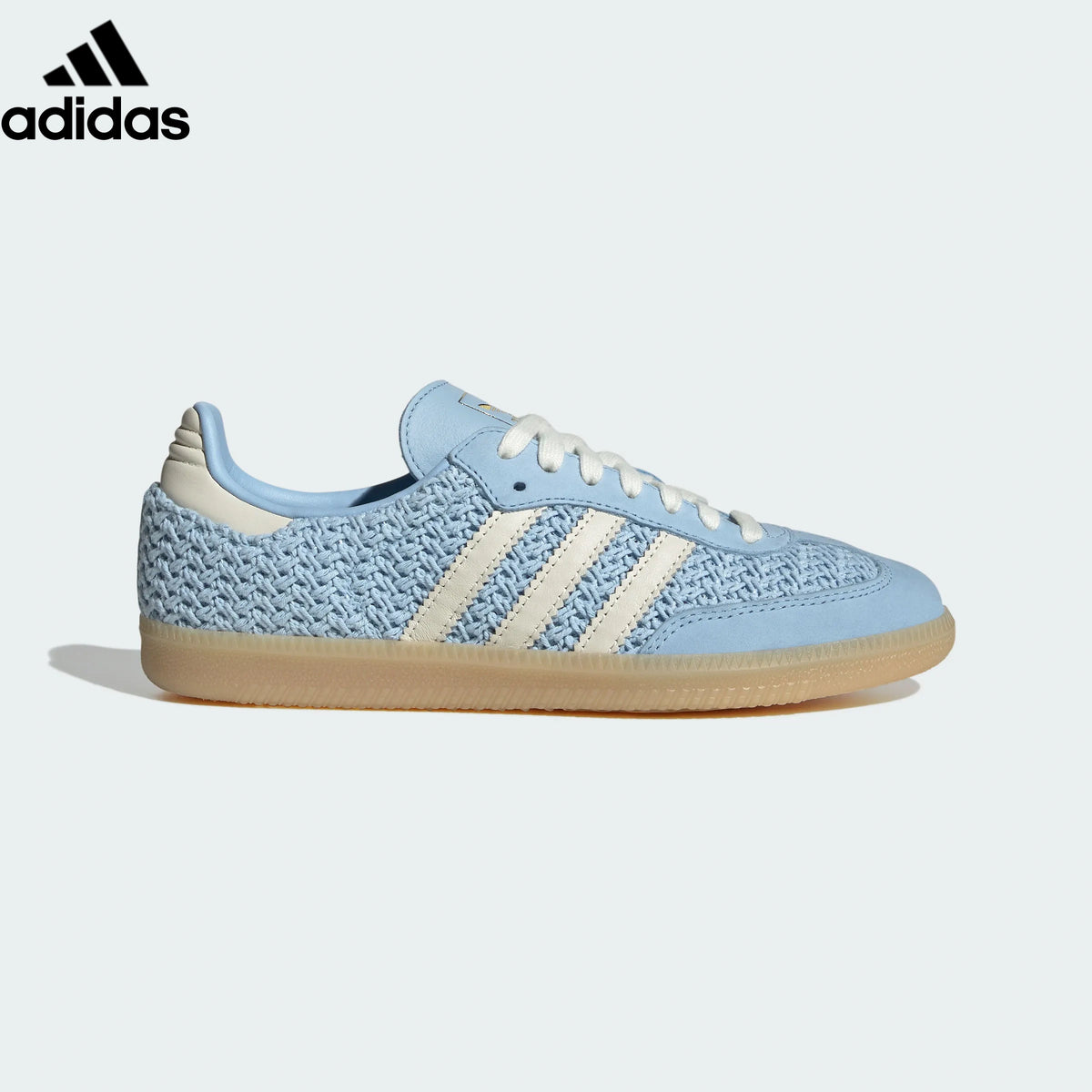 adidas Originals Samba OG Shoes "Clear Sky / Off White / Gum"Classic sneakers，Adidas Women's Shoe Sale / Men's Shoe Sale