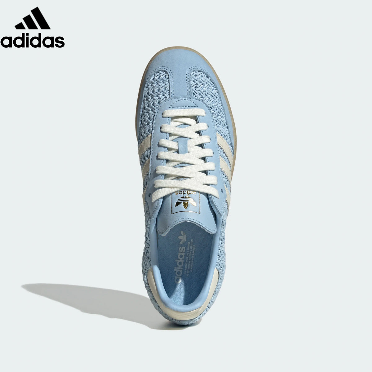 adidas Originals Samba OG Shoes "Clear Sky / Off White / Gum"Classic sneakers，Adidas Women's Shoe Sale / Men's Shoe Sale