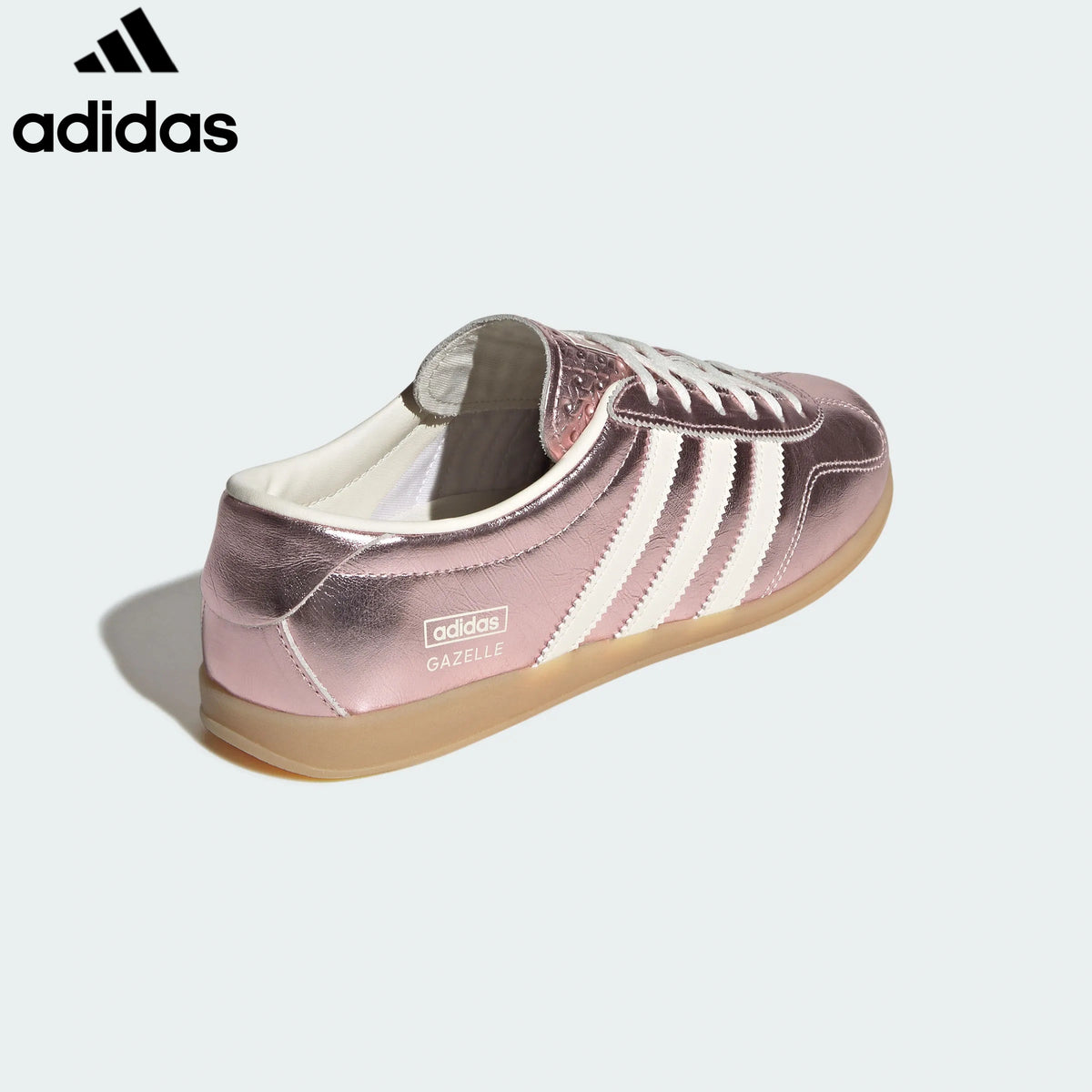 adidas Originals Gazelle Indoor Shoes "Metallic Pink / Off White"ShoesClassic sneakers，Adidas Women's Shoe Sale / Men's Shoe Sale