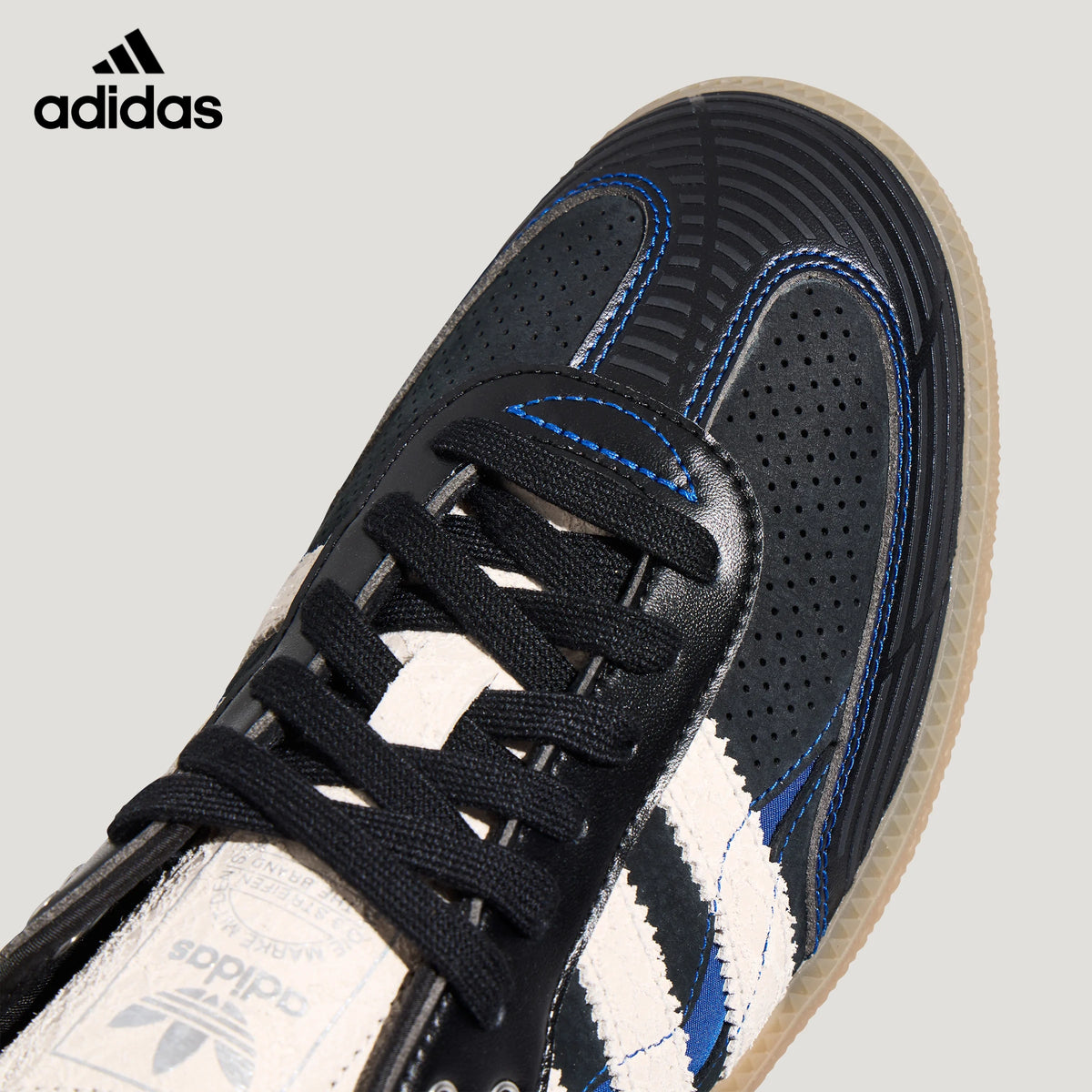 adidas Originals Samba OG Shoes "Core Black / Hi-Res Blue / Cloud White"Classic sneakers，Adidas Women's Shoe Sale / Men's Shoe Sale