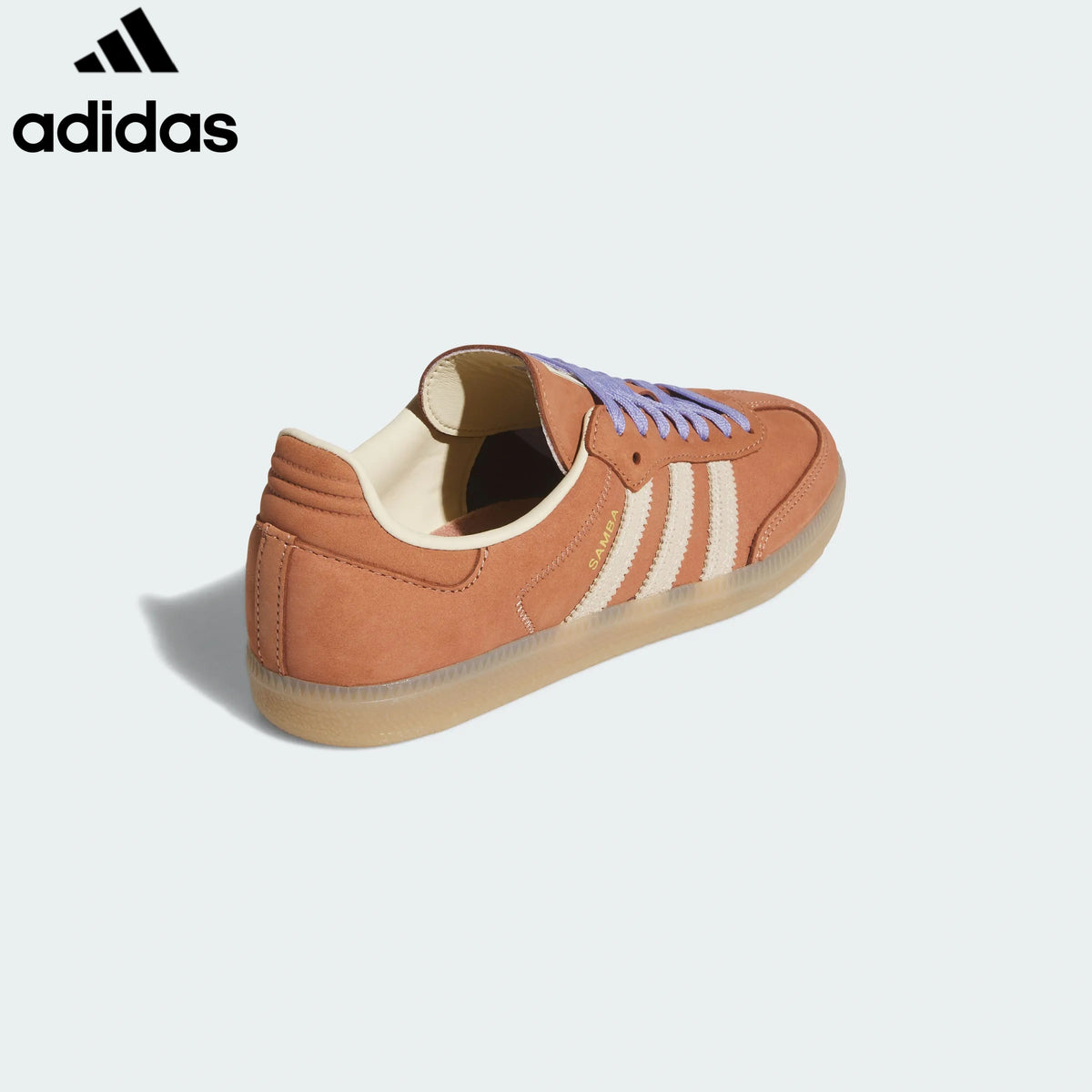 adidas Originals Samba OG Women's Retro Suede Sneakers "Caramel Brown / Off‑White"ShoesClassic sneakers，Adidas Women's Shoe Sale / Men's Shoe Sale
