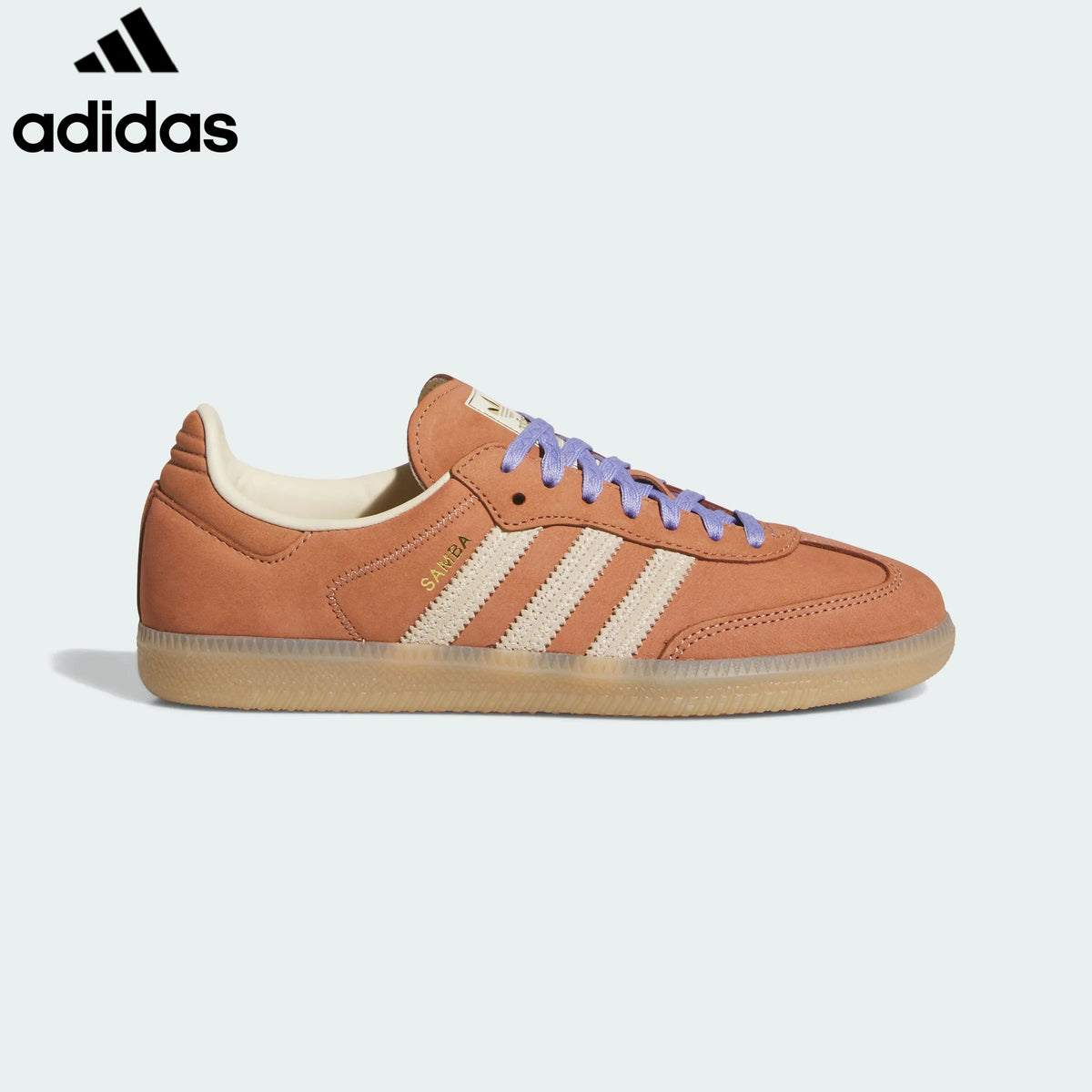 adidas Originals Samba OG Women's Retro Suede Sneakers "Caramel Brown / Off‑White"ShoesClassic sneakers，Adidas Women's Shoe Sale / Men's Shoe Sale