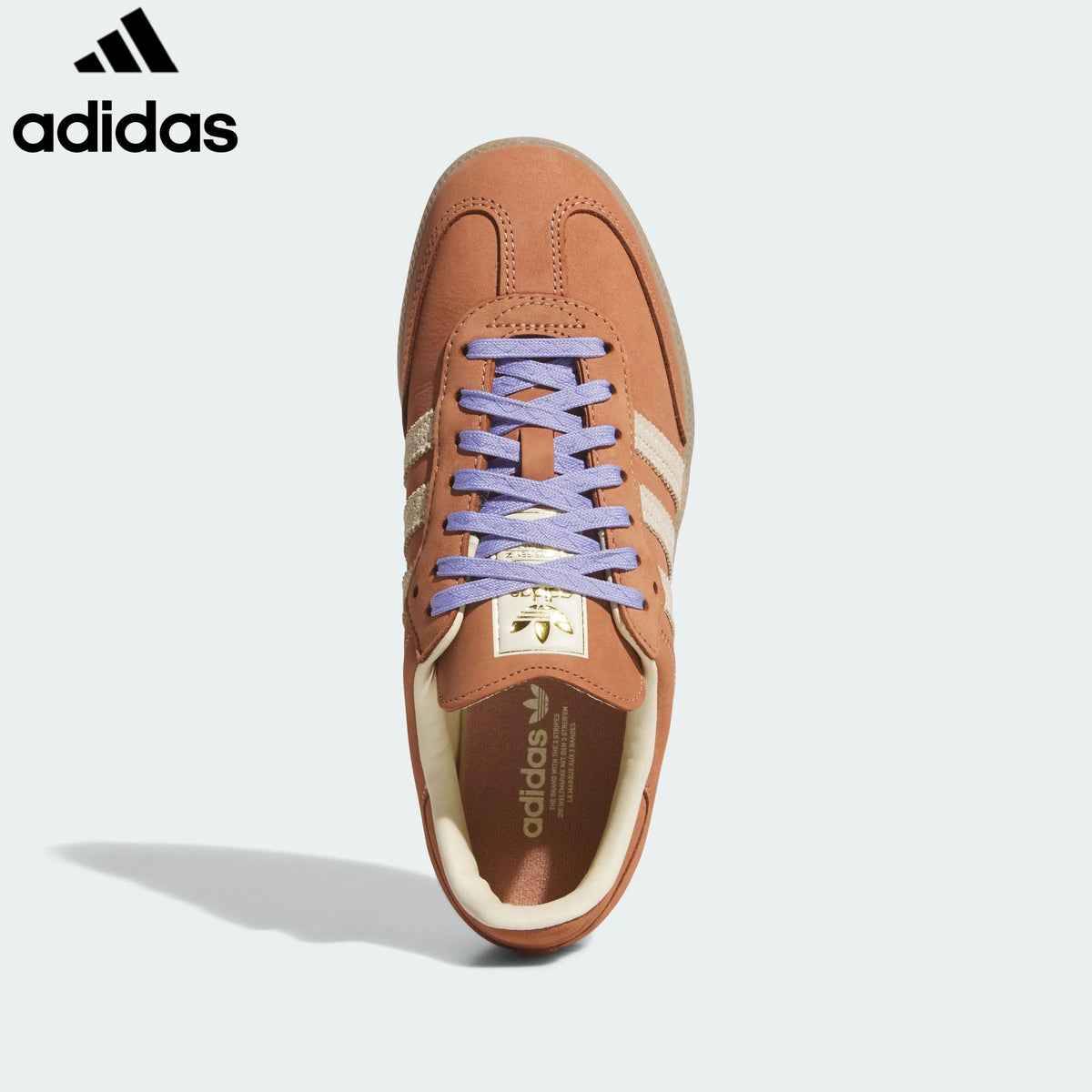 adidas Originals Samba OG Women's Retro Suede Sneakers "Caramel Brown / Off‑White"ShoesClassic sneakers，Adidas Women's Shoe Sale / Men's Shoe Sale