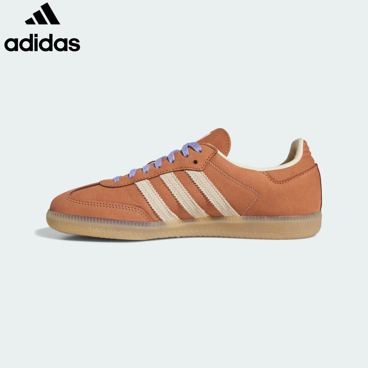 adidas Originals Samba OG Women's Retro Suede Sneakers "Caramel Brown / Off‑White"ShoesClassic sneakers，Adidas Women's Shoe Sale / Men's Shoe Sale