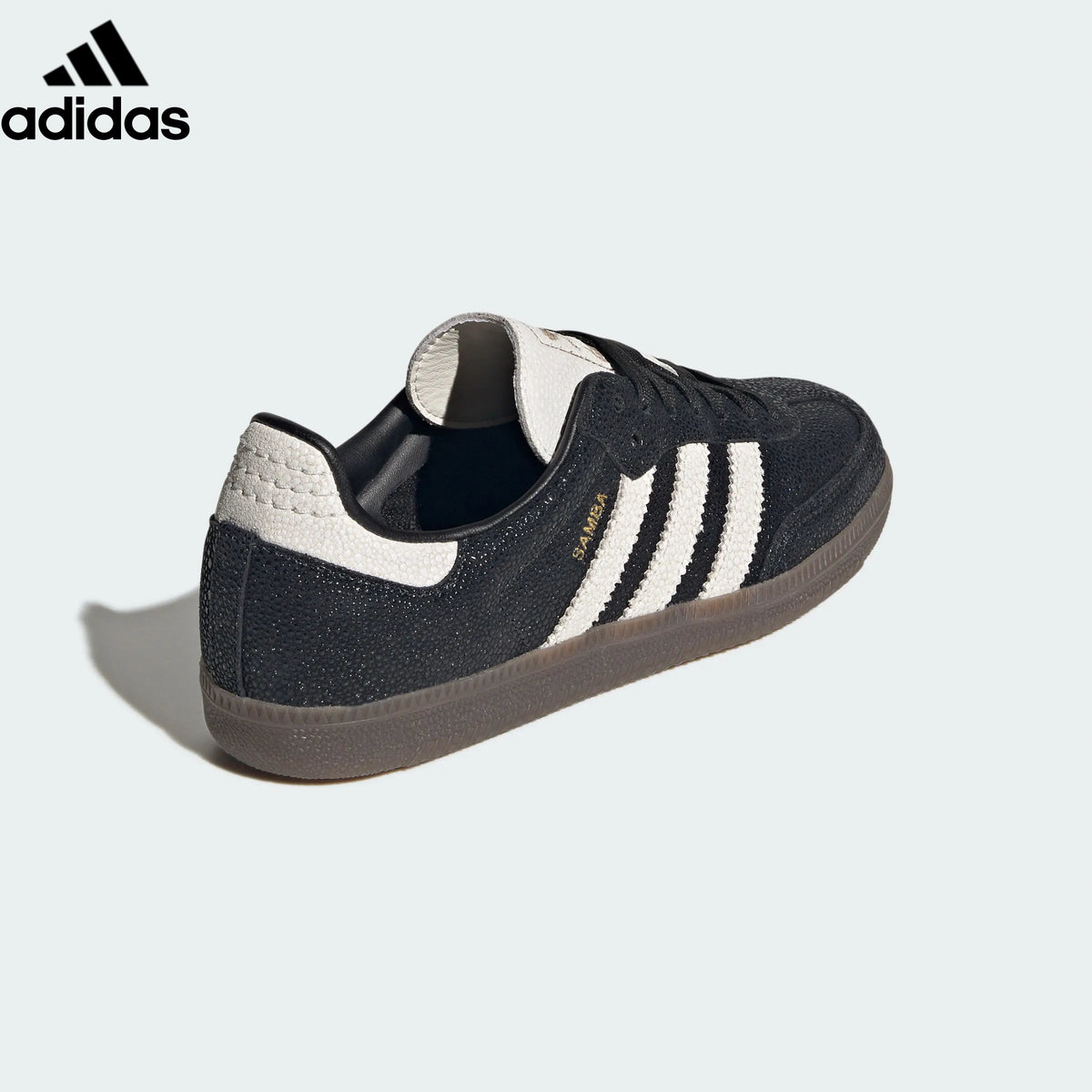 adidas Originals Samba OG W Shoes "Core Black / Off White / Dark Gum"Classic sneakers，Adidas Women's Shoe Sale / Men's Shoe Sale