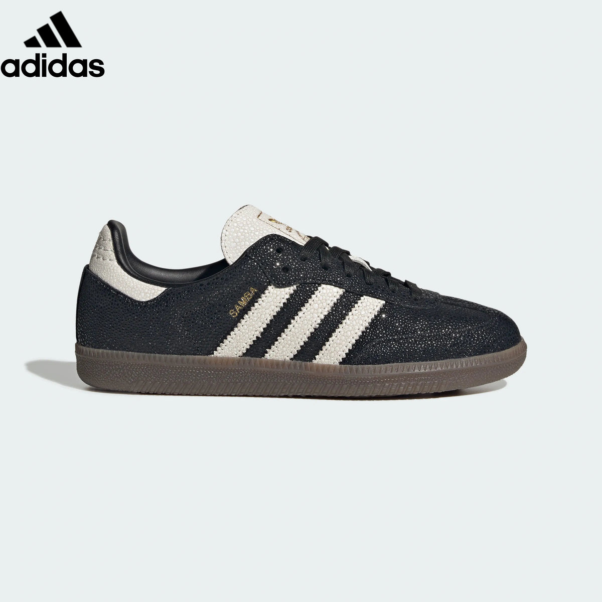 adidas Originals Samba OG W Shoes "Core Black / Off White / Dark Gum"Classic sneakers，Adidas Women's Shoe Sale / Men's Shoe Sale