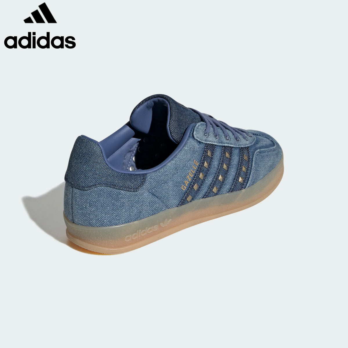 adidas Originals Gazelle Indoor Women's Sneakers – Denim Blue Studded / Gum Sole
