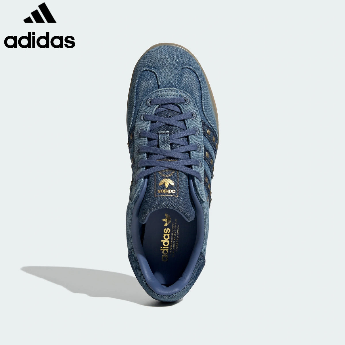 adidas Originals Gazelle Indoor Women's Sneakers – Denim Blue Studded / Gum Sole