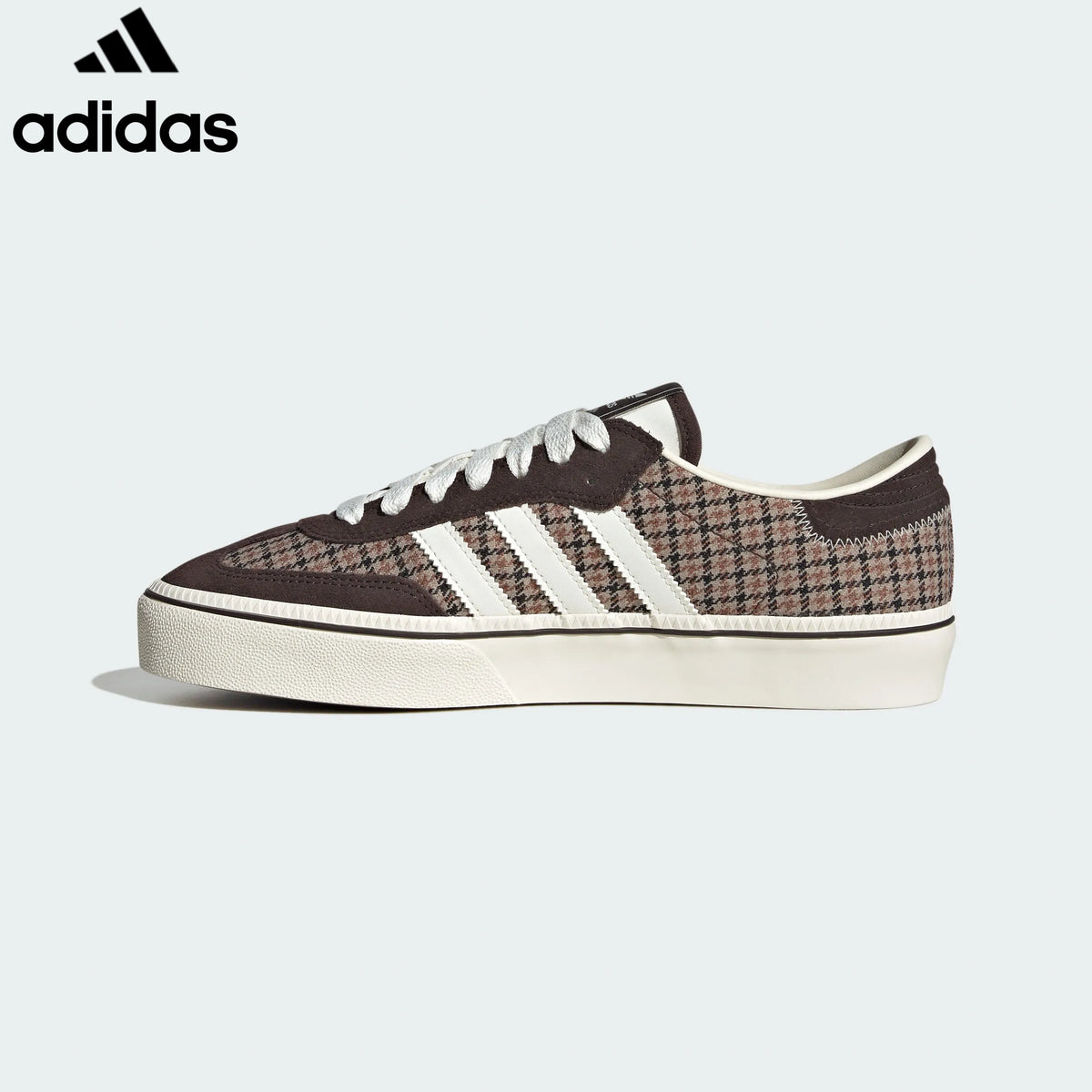 adidas Originals Samba Platform Women's Sneakers "Brown Houndstooth / Off White"