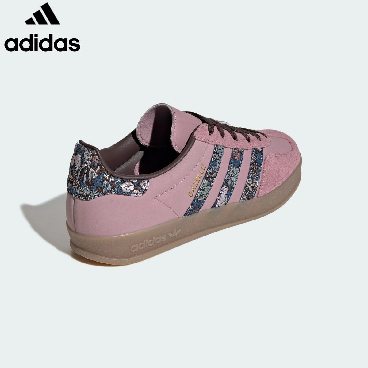 adidas Originals Gazelle Indoor Women's Suede Sneakers "Dusty Pink / Floral Print"