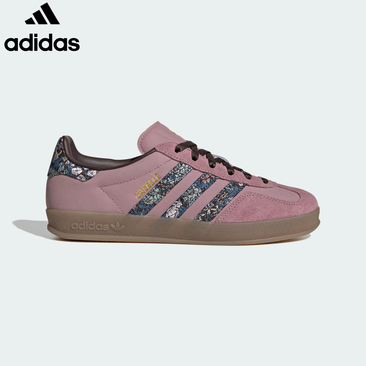 adidas Originals Gazelle Indoor Women's Suede Sneakers "Dusty Pink / Floral Print"