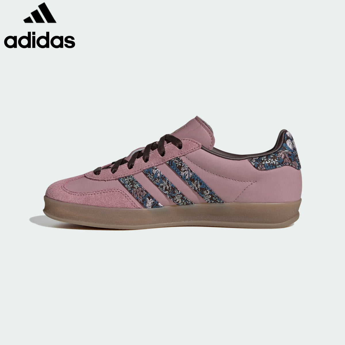 adidas Originals Gazelle Indoor Women's Suede Sneakers "Dusty Pink / Floral Print"