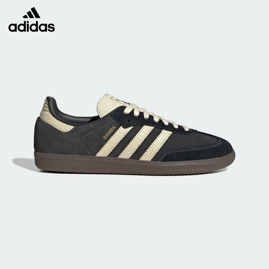 adidas Originals Samba OG Shoes "Core Black / Wonder White / Dark Brown Gum"Classic sneakers，Adidas Women's Shoe Sale / Men's Shoe Sale