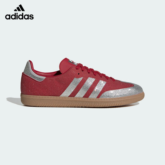adidas Originals Samba OG Shoes "Better Scarlet / Silver Metallic / Gum"Classic sneakers，Adidas Women's Shoe Sale / Men's Shoe Sale