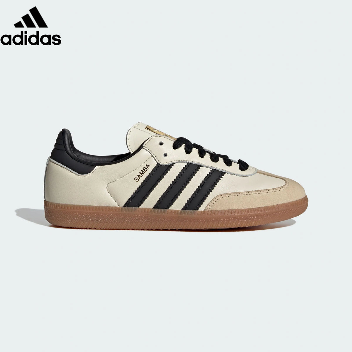 adidas Originals Samba OG Shoes "Cream White / Core Black / Gum"Classic sneakers，Adidas Women's Shoe Sale / Men's Shoe Sale