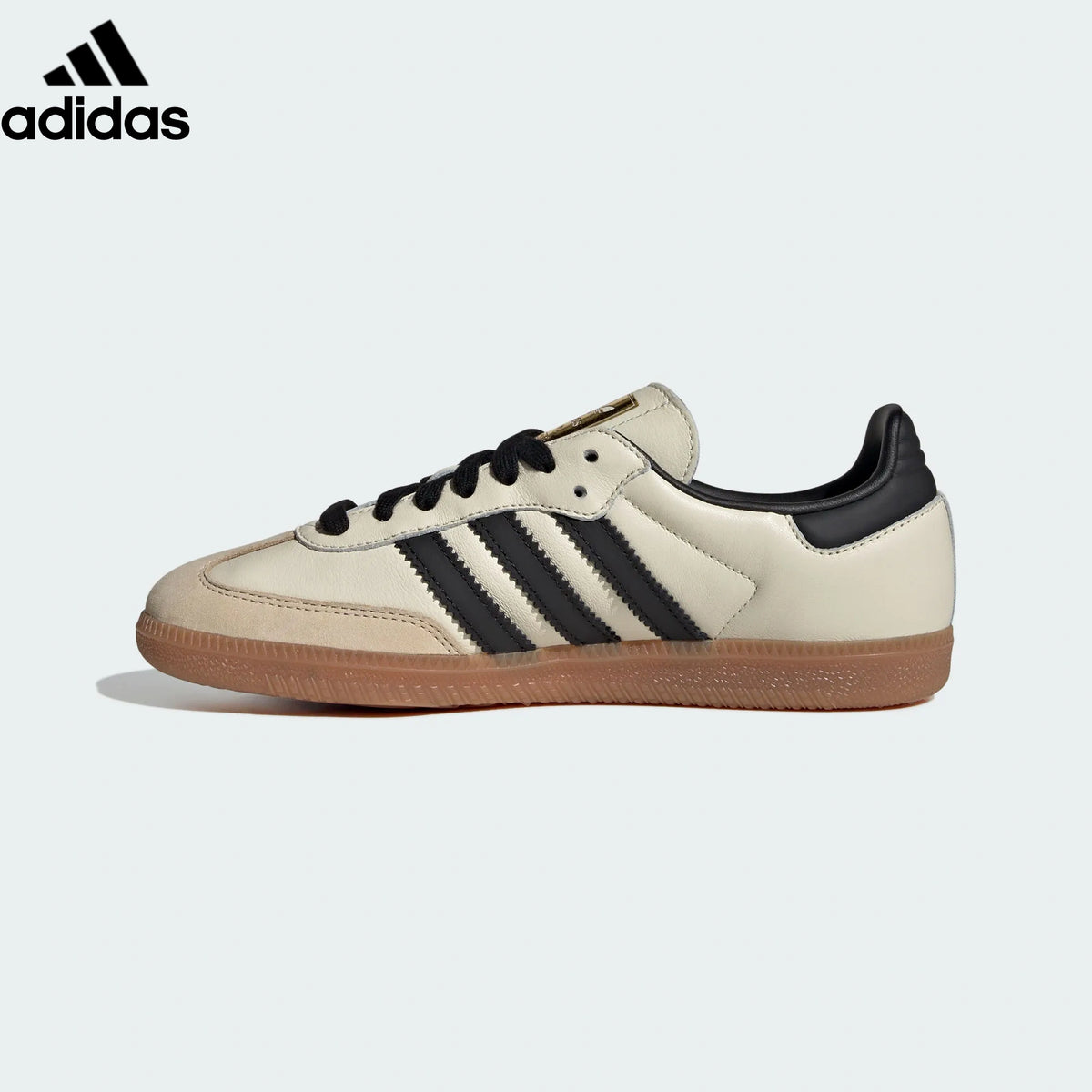 adidas Originals Samba OG Shoes "Cream White / Core Black / Gum"Classic sneakers，Adidas Women's Shoe Sale / Men's Shoe Sale