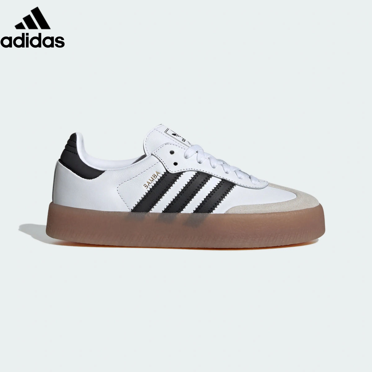 adidas Originals Sambae W Shoes "Cloud White / Core Black / Gum M2"Classic sneakers，Adidas Women's Shoe Sale / Men's Shoe Sale
