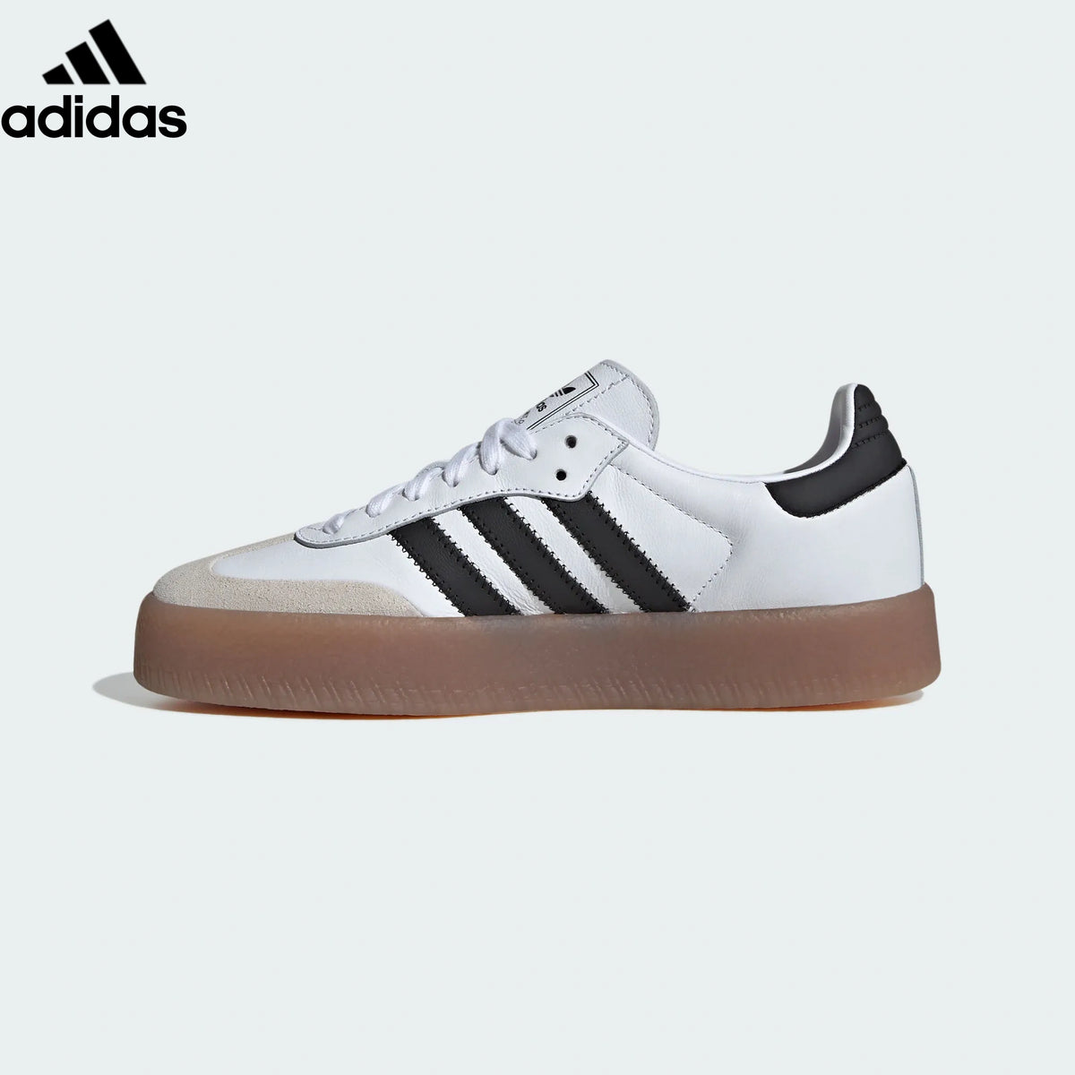 adidas Originals Sambae W Shoes "Cloud White / Core Black / Gum M2"Classic sneakers，Adidas Women's Shoe Sale / Men's Shoe Sale