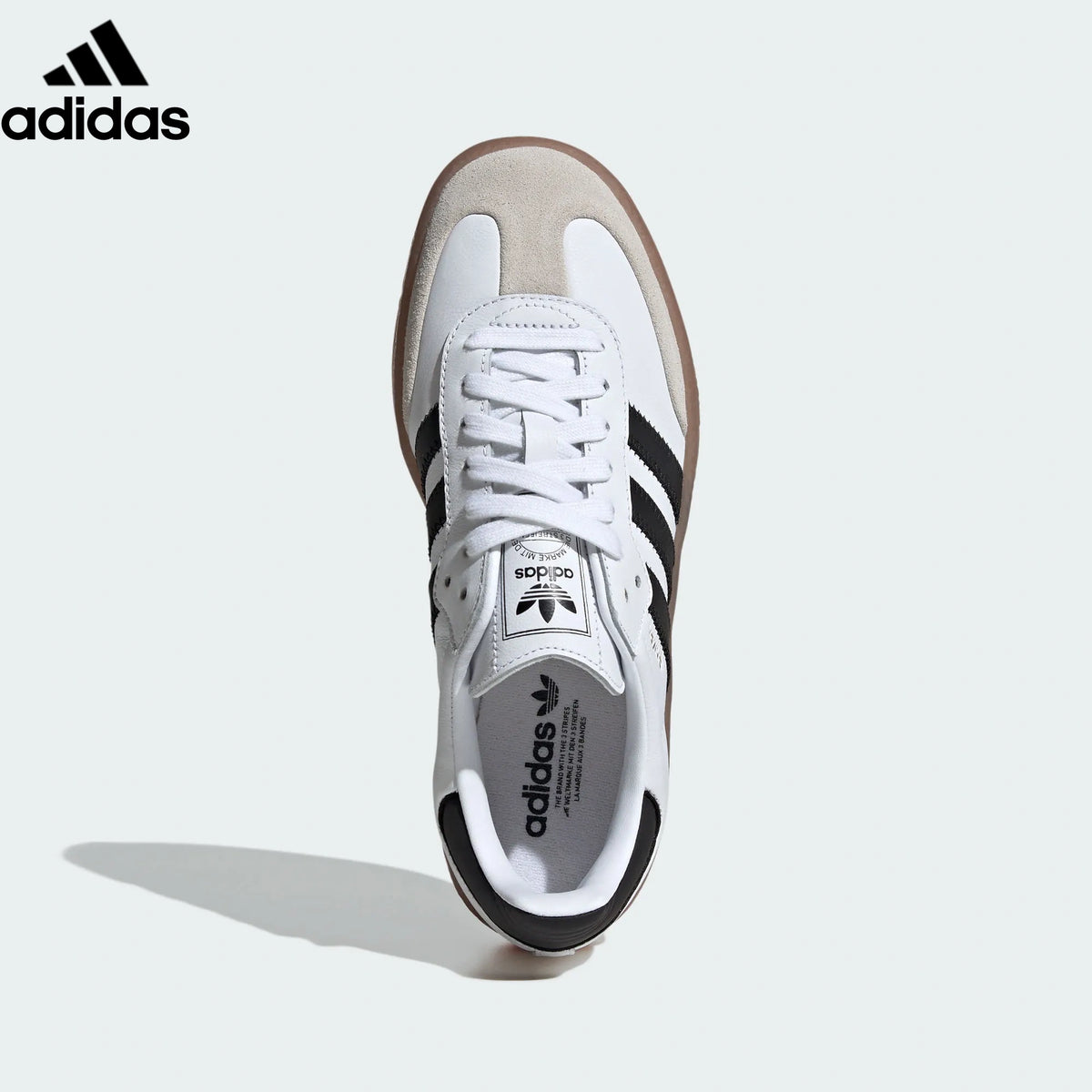 adidas Originals Sambae W Shoes "Cloud White / Core Black / Gum M2"Classic sneakers，Adidas Women's Shoe Sale / Men's Shoe Sale