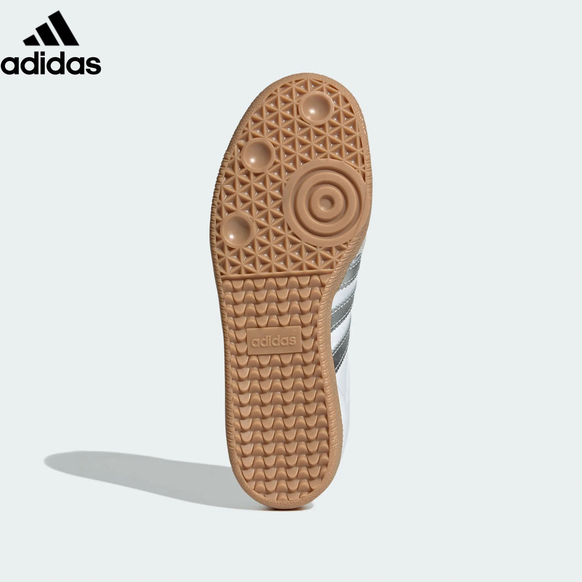 adidas Originals Samba OG W Shoes "Cloud White / Silver Metallic / Grey One / Gum"Classic sneakers，Adidas Women's Shoe Sale / Men's Shoe Sale